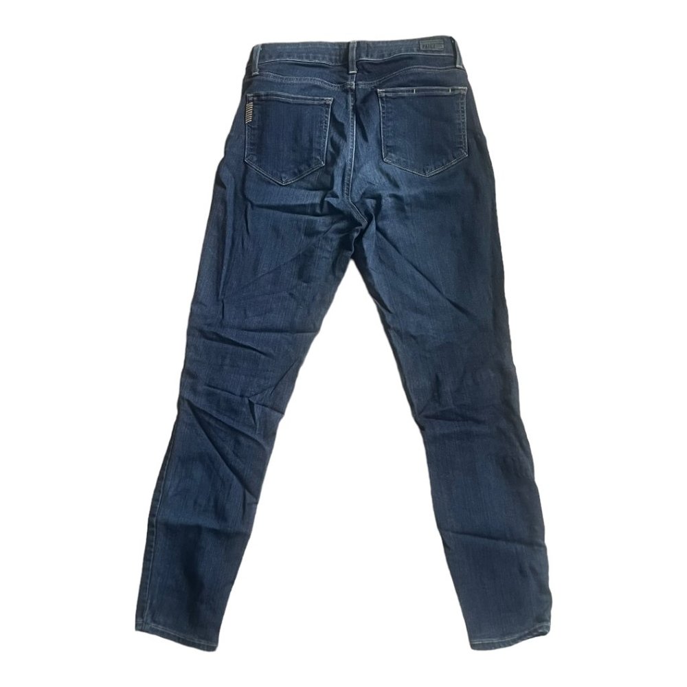 PAIGE Hoxton Ankle Jeans, Dark Wash, Size 27